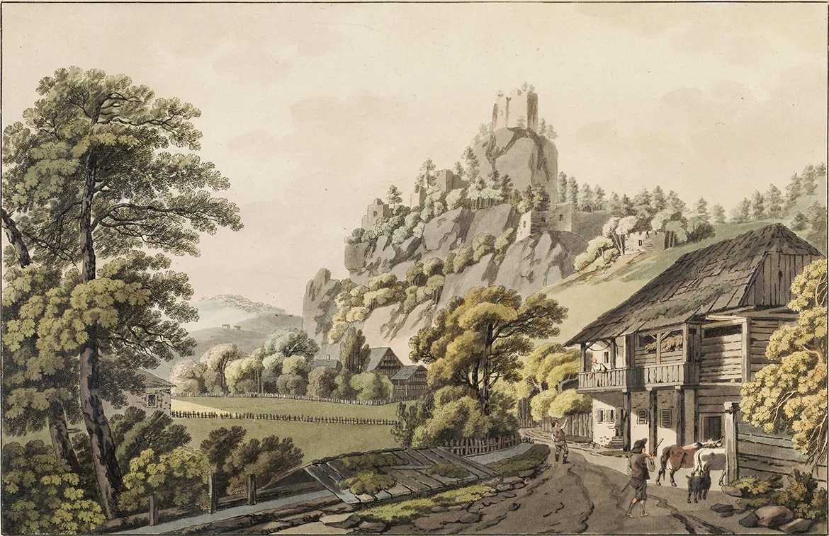 Burgruine Eppenstein nach Ferdinand Runk (1764 - 1834)