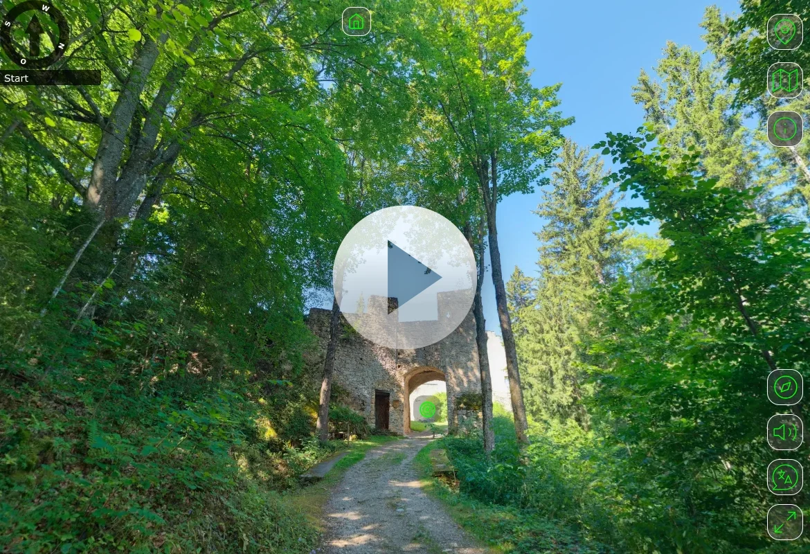 Start VR-Tour zur Burgruine Hohenwang im Mürztal