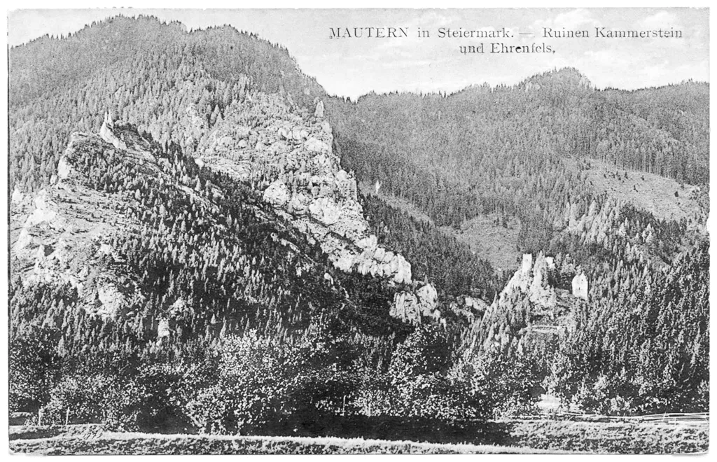 Postkarterder Ruine Kammerstein um 1912