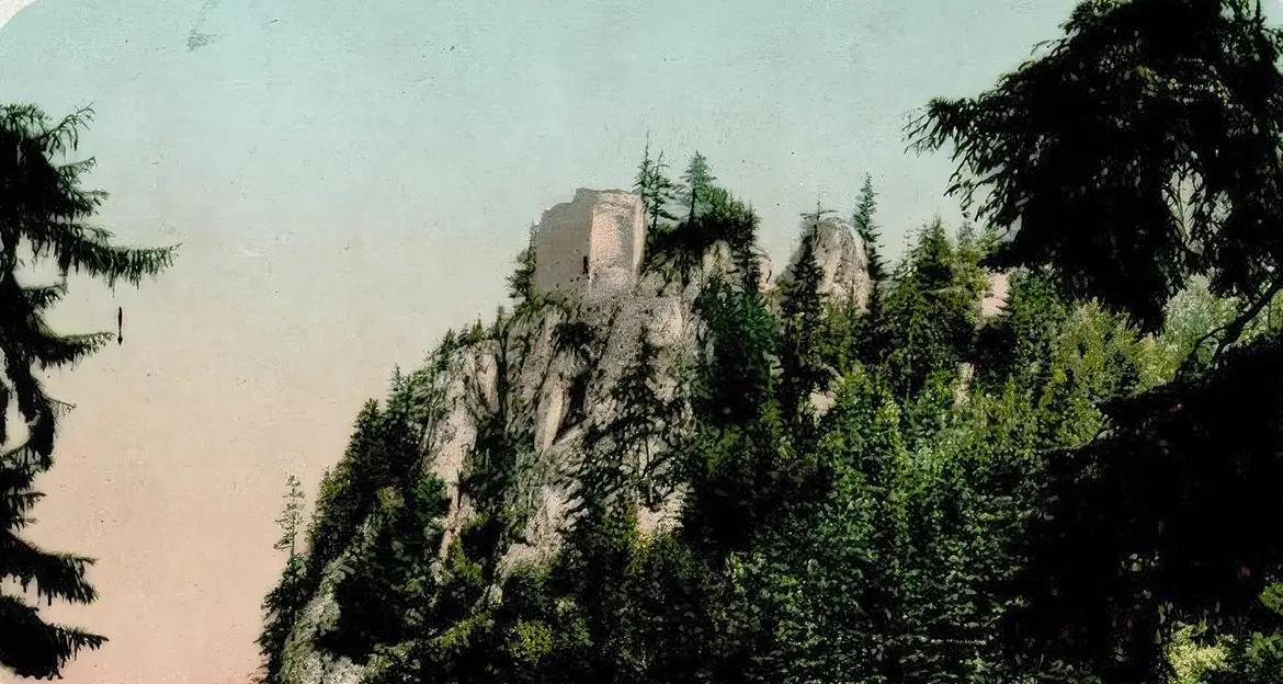 Ruine Liechtenstein um 1900