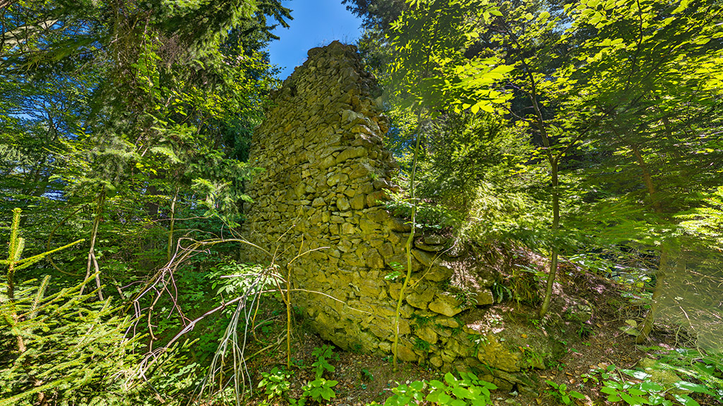 Voransicht zur virtuellen Tour Burg-Ruine Luegg bei Semriach in der Steiermark