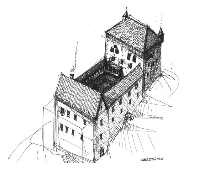 Rekonstruktion der Burg Oberstainach