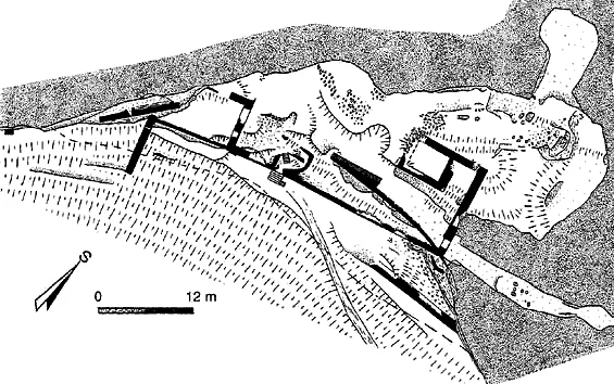 Plan der Burgruine Luegg