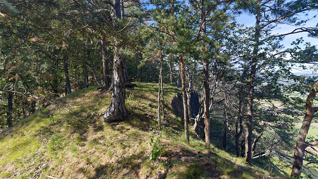 Voransicht zur virtuellen Tour Burgstall Helfenstein nördlich von Graz Steiermark