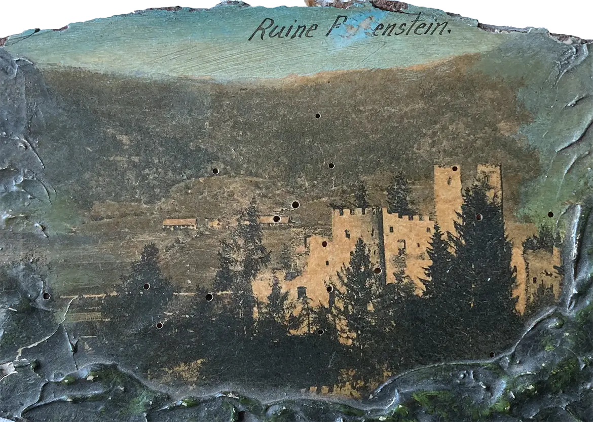 Burgruine Reifenstein, alter Wandschmuck