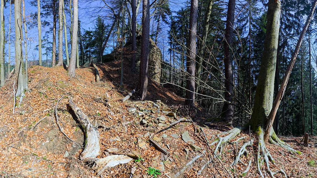 Voransicht zur virtuellen Tour Burg-Ruine Spangstein im Bezirk Deutschlandsberg
