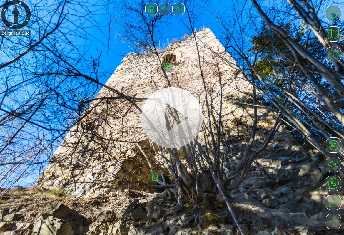 Start der VR-Tour Burgruine Offenburg