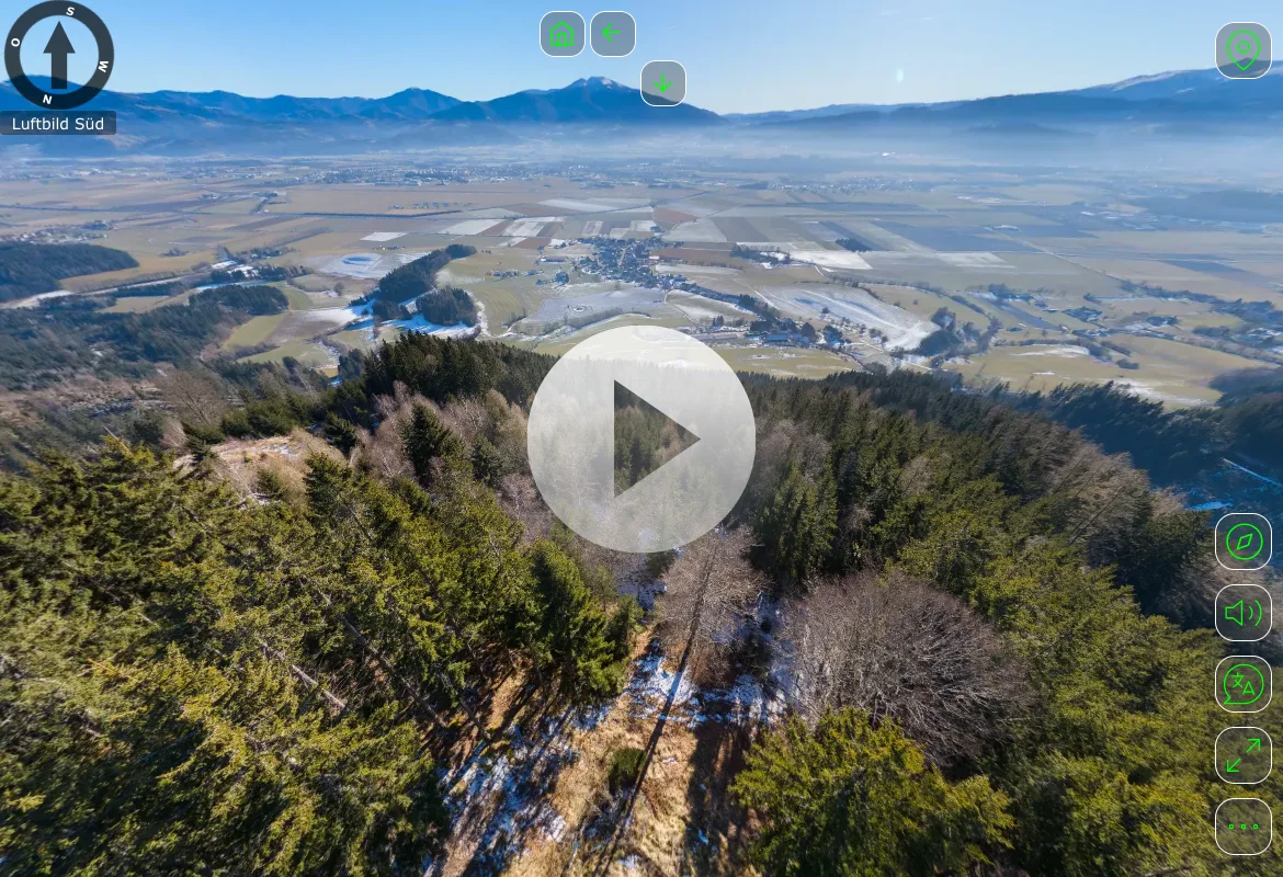 Start der VR-Tour Burgruine Rattenberg